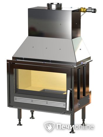 Каминная топка ABX Oxford 10 (10кВ в воду, 4кВ в воздух), стальная в Костроме